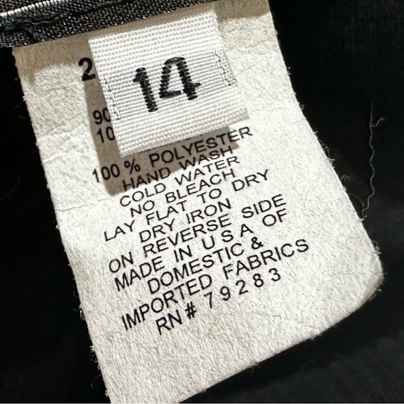 Alex Evenings Long Black Sparkly Dress  Sz 14 Sleeveless Holiday Party Event - Picture 6 of 6